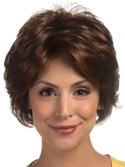 Radiant Wavy Short Lace Front Classic Synthetic Women Wigs