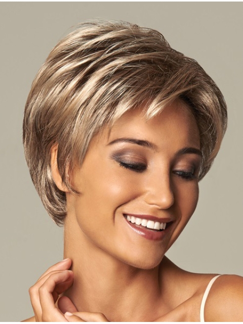 Gorgeous Blonde Wavy Short Capless Synthetic Women Wigs