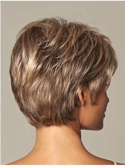 Gorgeous Blonde Wavy Short Capless Synthetic Women Wigs