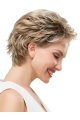 Blonde Wavy Stylish Short Monofilament Synthetic Women Wigs