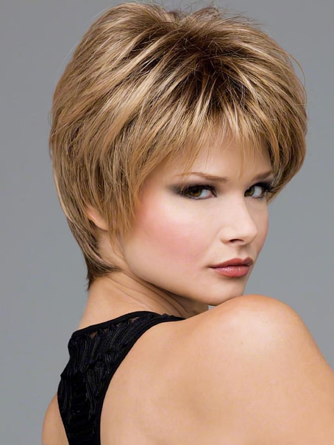 Affordable Blonde Wavy  Short Lace Front Synthetic Women Wigs