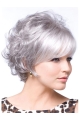 Designed Blonde Wavy Short Capless Synthetic Women Wigs