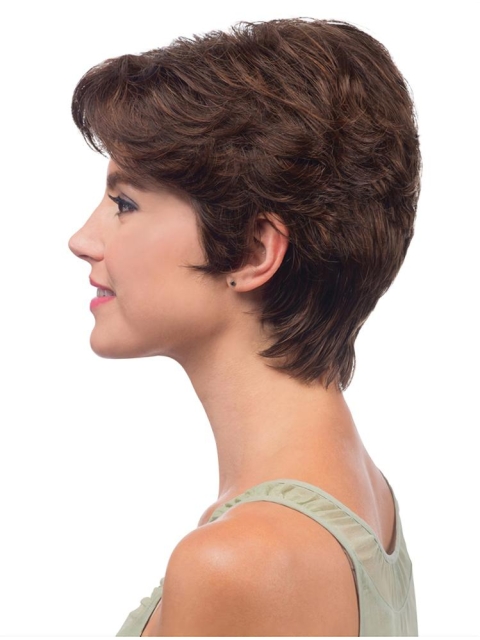 Wavy Layered Lace Front Short Synthetic Women Wig