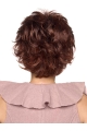 Impressive Auburn Boycuts Wavy Short  Lace Front Synthetic Women Wigs