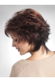 Mature Brown Wavy Short Capless Classic Synthetic Women Wigs