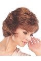 Popular Auburn Wavy Short Capless Classic Synthetic Women Wigs