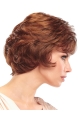 Popular Auburn Wavy Short Capless Classic Synthetic Women Wigs