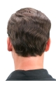 Monofilament Auburn Wavy Short Remy Human Hair Nice Men Wigs