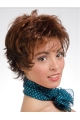 Hot Wavy Short Auburn Layered Capless Excellent Synthetic Women Wigs