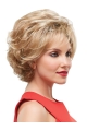 Blonde Wavy Short Monofilament Synthetic Women Wigs