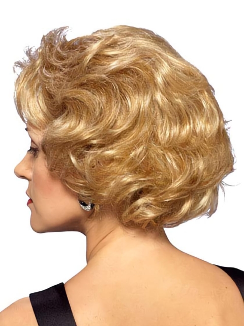 Good Blonde Wavy Short Lace Front Classic Synthetic Women Wigs