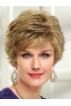 So Great Short Wavy Blonde Layered Capless Popular Synthetic Women Wigs