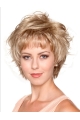 Fashion Blonde Wavy Short Capless Synthetic Women Wigs