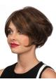 Fantastic Brown Wavy Short Mono filament Fabulous Synthetic Women Wigs