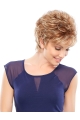 Amazing Blonde Wavy Short Capless Petite Beautiful Synthetic Women Wigs