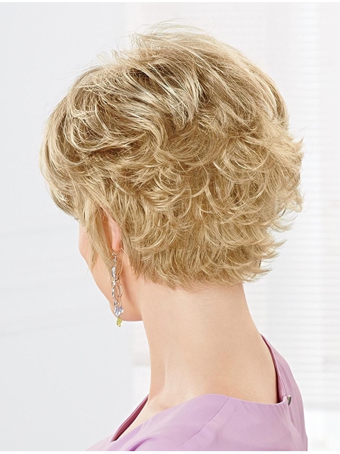 Fabulous Short Wavy Blonde Layered New Design Capless Synthetic Women Wigs