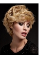 Wonderful Blonde Short Wavy With Bangs New Design Lace Front Synthetic Women Wigs