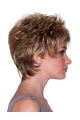 Fashionable Blonde Wavy Short Capless Synthetic Women Wigs