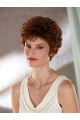 Ideal Auburn Wavy Short Capless Classic Synthetic Women Wigs