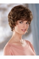 Popular Brown Wavy Short Capless Classic Synthetic Women Wigs