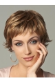 Blonde Wavy Short Monofilament Synthetic Women Wigs