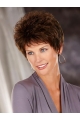 Graceful Brown Wavy Short Capless Classic Synthetic Women Wigs