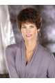 Graceful Brown Wavy Short Capless Classic Synthetic Women Wigs