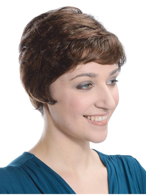  Flexibility Layered Wavy Short Lace Front Synthetic Women Wigs