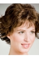 Good Wavy Short Brown Layered Capless New Design Synthetic Women Wigs