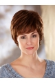 Wholesome Brown Wavy Short Capless Classic Synthetic Women Wigs