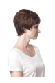 Tempting Auburn Wavy Short Monofilament Synthetic Women Wigs