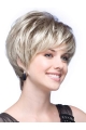 Exquisite Wavy Short Capless Synthetic Grey Women Wigs