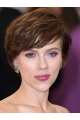 Wavy Short Brown Capless Synthetic Scarlett Johansson Women Wigs