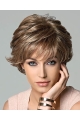 Brown Ideal Layered Wavy Short Capless Synthetic Women Wigs