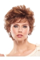 Shining Auburn Wavy Short Capless Synthetic Women Wigs For Cancer