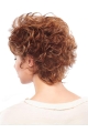 Shining Auburn Wavy Short Capless Synthetic Women Wigs For Cancer