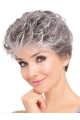 Modern White Wavy Short Lace  Front Classic Synthetic Women Wigs