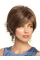 Blonde Wavy Short Lace Front Synthetic Mature Women Wigs