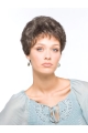 Designed Wavy Short Capless Synthetic Grey Women Wigs