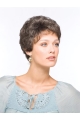 Designed Wavy Short Capless Synthetic Grey Women Wigs