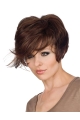 Comfortable Wavy Short With Bangs Monofilament Synthetic Women Wigs