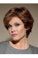 Traditional Auburn Wavy Short Lace Front Synthetic Women Wigs