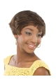 Gorgeous Brown Wavy Short Capless Human Hair African American Women Wigs