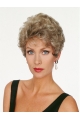 Mature Blonde Wavy Short Capless Classic Synthetic Women Wigs