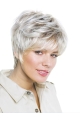 Modern Wavy Short Lace Front Synthetic Grey Women Wigs