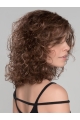 Brown 14" Curly Shoulder Length Lace Front Classic Synthetic Women Wigs