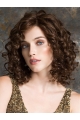 Remy Human Hair 12" Curly Exquisite Shoulder Length 100% Hand-tied Wigs