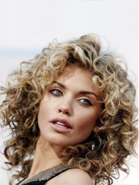  Wholesome Curly Shoulder Length Lace Front Human Hair Women Wigs