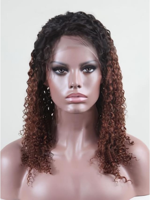 Curly Custom Full Lace Human Hair Wig with Baby Hair