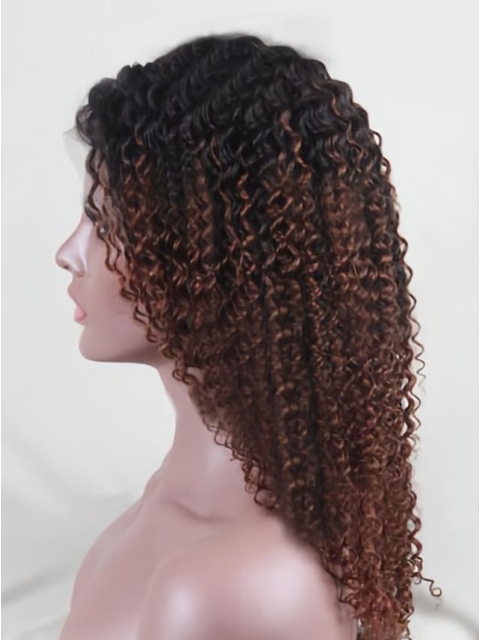 Curly Custom Full Lace Human Hair Wig with Baby Hair